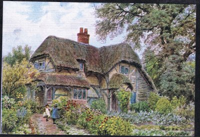 Cowdrays Cottage, Midhurst, Sussex, from The Cottages and the Village Life of Rural England published by Dent & Sons Limited, 1912 by Alfred Robert Quinton